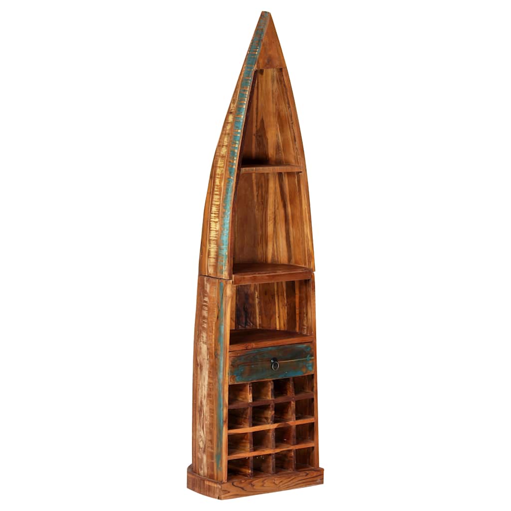 247879 vidaXL Wine Rack 50x40x180 cm Solid Reclaimed Wood