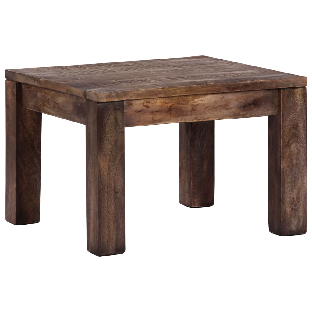 247468 vidaXL Coffee Table 50x50x35 cm Solid Mango Wood