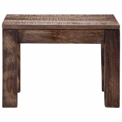 247468 vidaXL Coffee Table 50x50x35 cm Solid Mango Wood