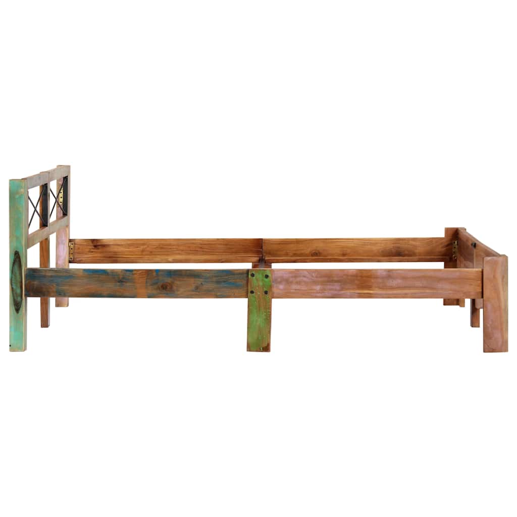 Bed Frame without Mattress Solid Reclaimed Wood 160x200 cm