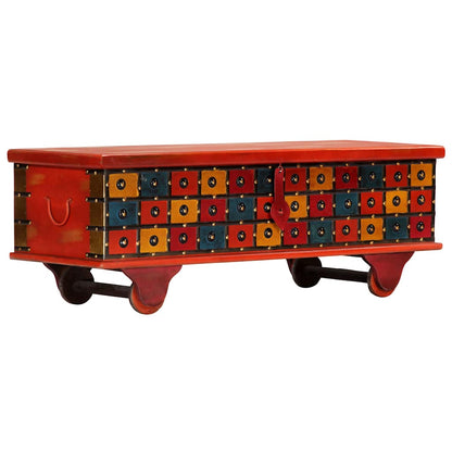 247669 vidaXL Storage Box Red 110x40x40 cm Solid Acacia Wood