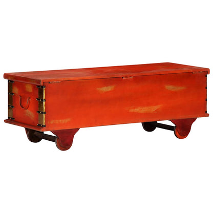 247669 vidaXL Storage Box Red 110x40x40 cm Solid Acacia Wood