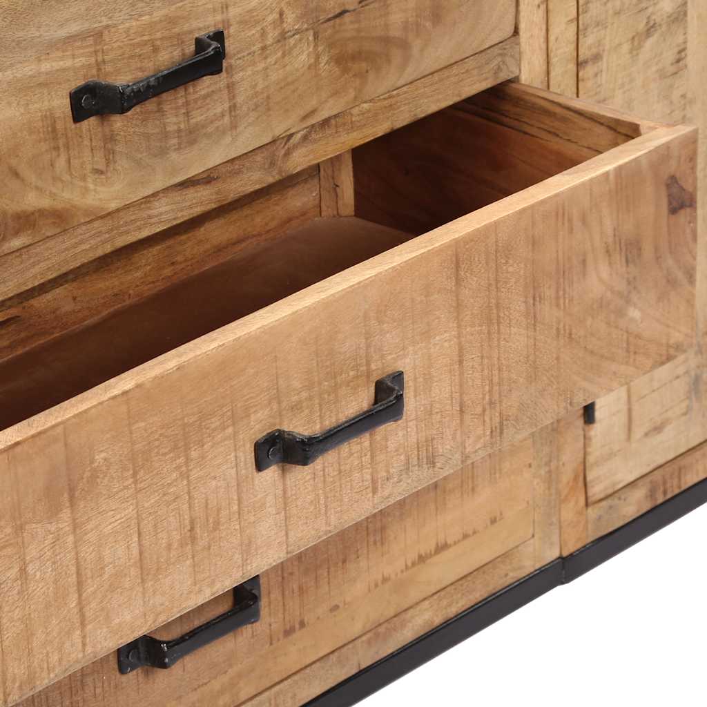 Sideboard 140x35x75 cm Solid Mango Wood