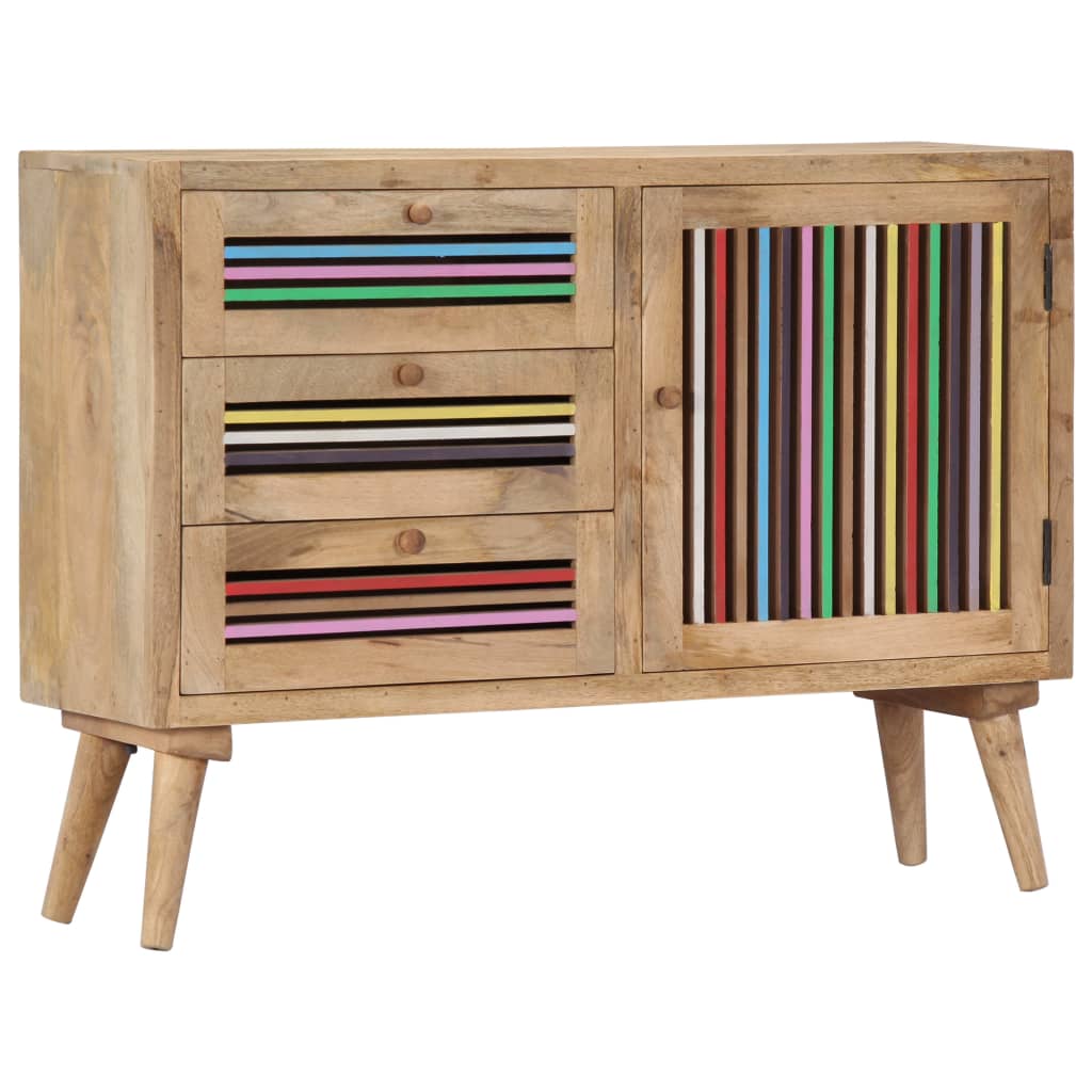 249866 vidaXL Sideboard 100x30x75 cm Solid Mango Wood