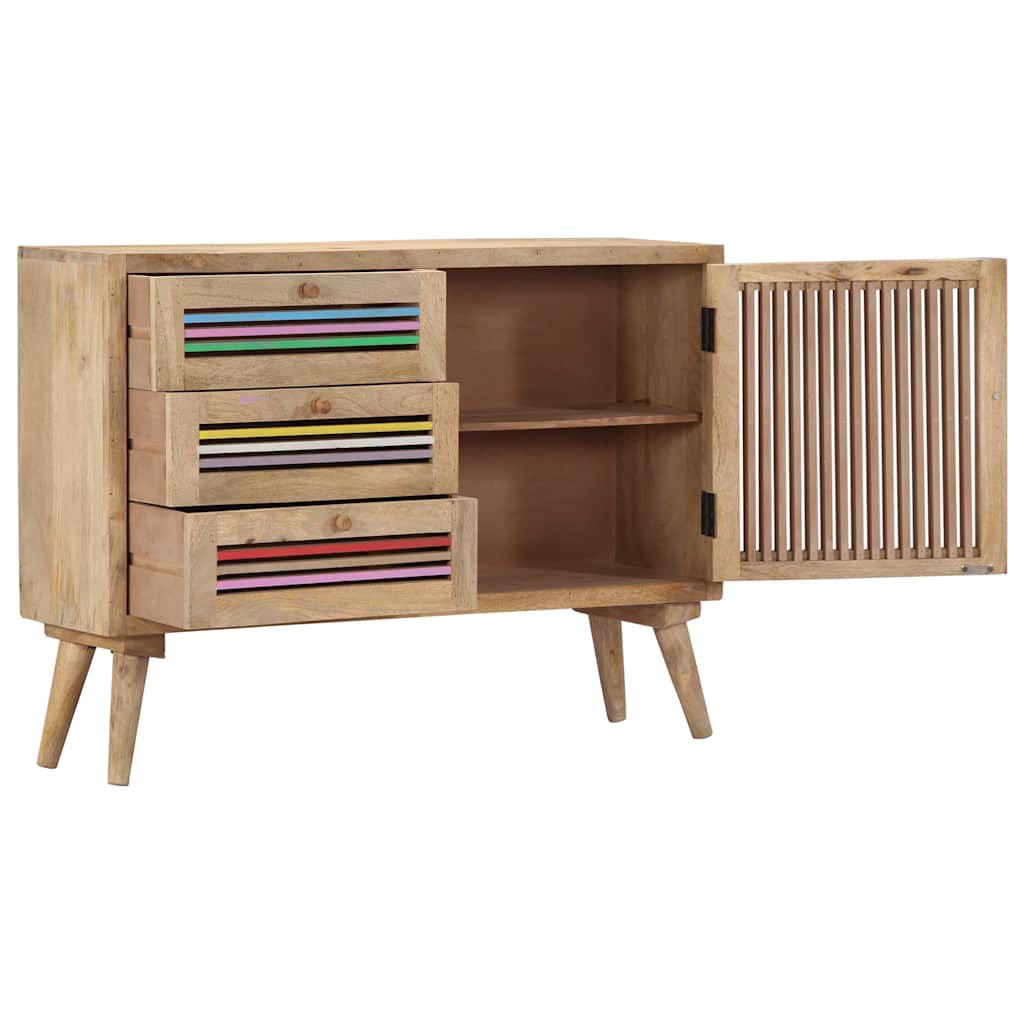 249866 vidaXL Sideboard 100x30x75 cm Solid Mango Wood
