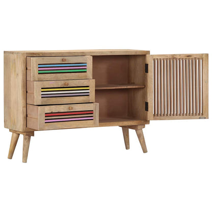 249866 vidaXL Sideboard 100x30x75 cm Solid Mango Wood