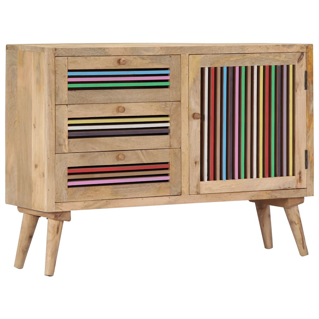 249866 vidaXL Sideboard 100x30x75 cm Solid Mango Wood