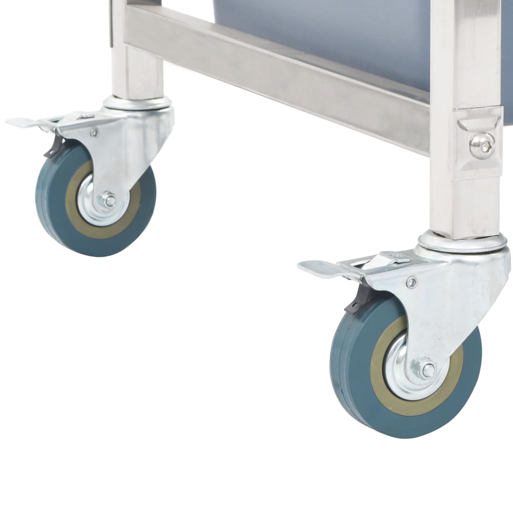 Kitchen Cart with Plastic Containers 82x43.5x92 cm