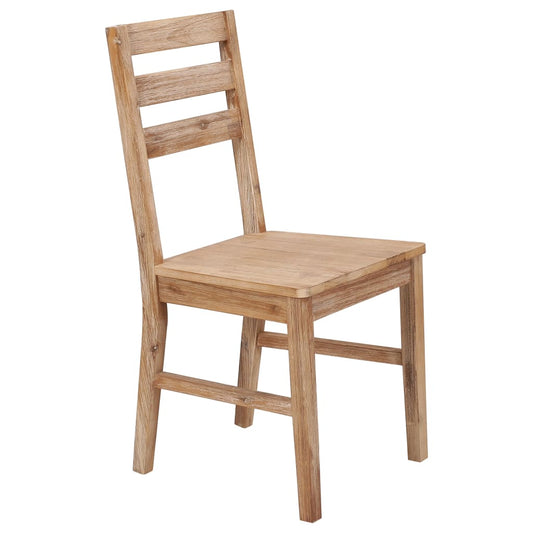 Dining Chair | Set of 6 | Brown | Solid Acacia wood | Standard | Durable