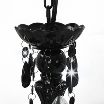 Chandelier | Black | Metal and Acrylic | Medium | Chandelier | Round