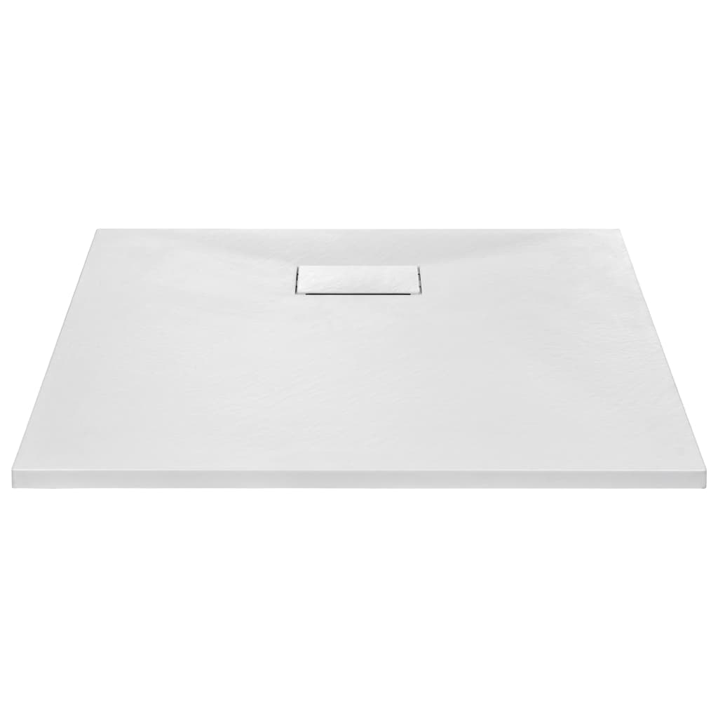 144767 vidaXL Shower Base Tray SMC White 80x80 cm