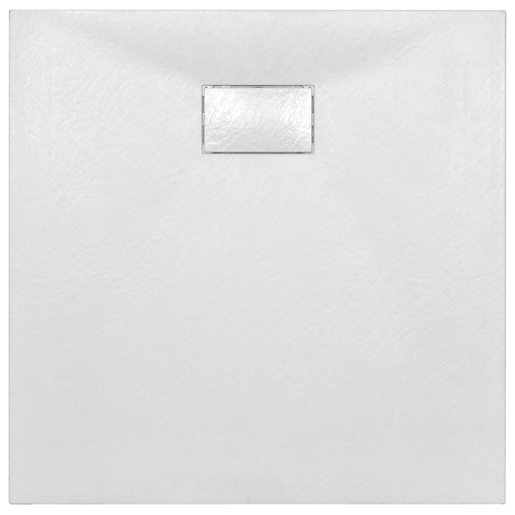 144767 vidaXL Shower Base Tray SMC White 80x80 cm