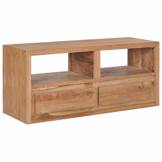 TV Cabinet | Natural Wood Colour | Solid Teak Wood | Medium