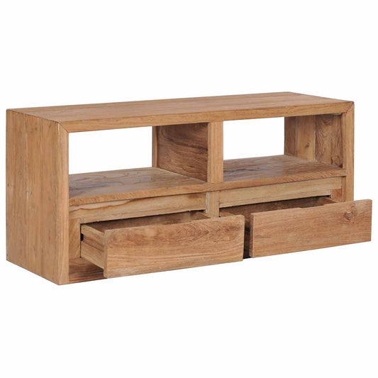 TV Cabinet | Natural Wood Colour | Solid Teak Wood | Medium