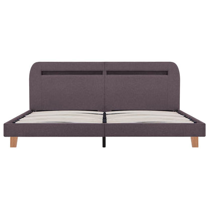 Bed Frame | Taupe | Iron | King | Adjustable Armrests | Bed Frame