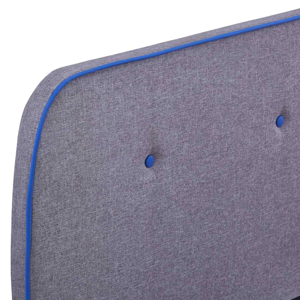 Bed Frame without Mattress Light Grey Fabric 150x200 cm King Size