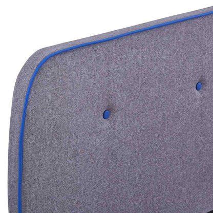 Bed Frame without Mattress Light Grey Fabric 150x200 cm King Size