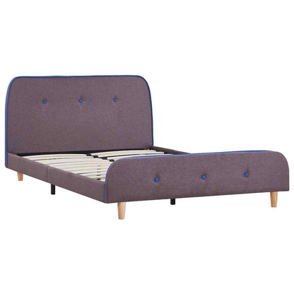 Bed Frame | Taupe | Iron, Wood, Fabric | Small Double | Durable
