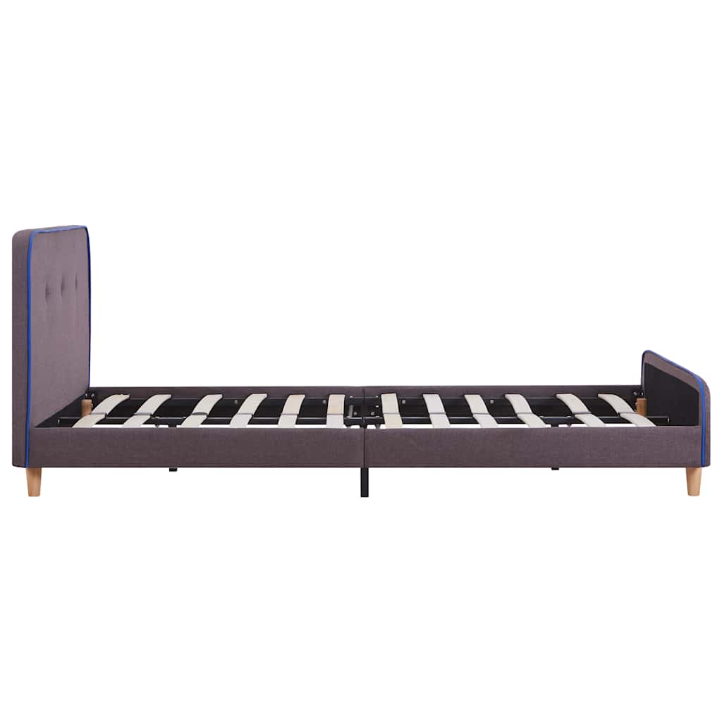 Bed Frame | Taupe | Iron, Wood, Fabric | Small Double | Durable
