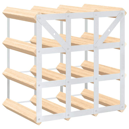 Wine Rack for 12 Bottles Solid Pinewood