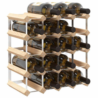 Wine Rack for 20 Bottles Solid Pinewood