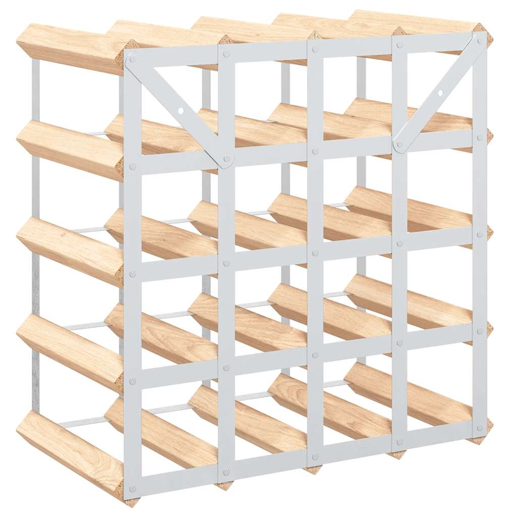 Wine Rack for 20 Bottles Solid Pinewood