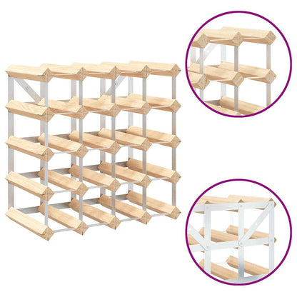 Wine Rack for 20 Bottles Solid Pinewood