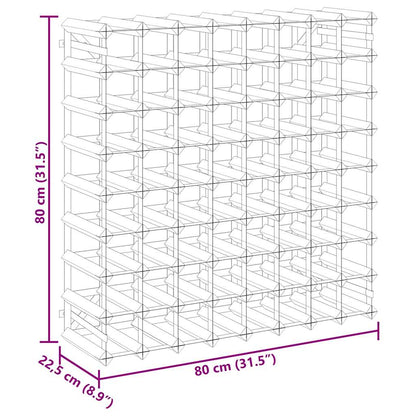 Wine Rack for 72 Bottles Solid Pinewood