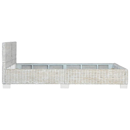 Bed Frame | Grey | Mahogany wood | Double | Bed Frame | Rectangular