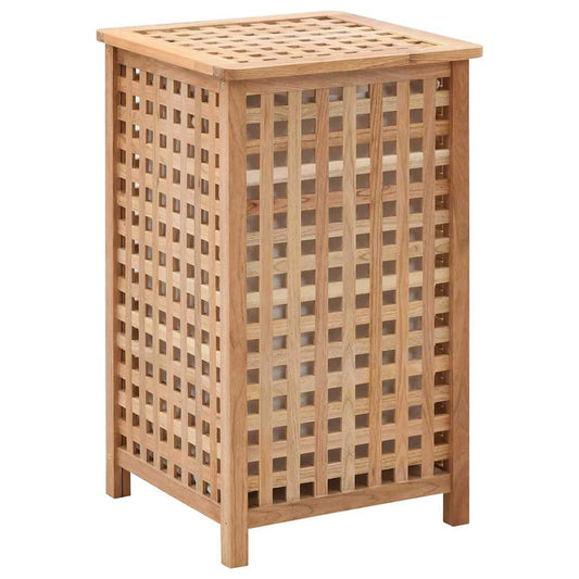 247603 vidaXL Laundry Bin 39x39x65 cm Solid Walnut Wood