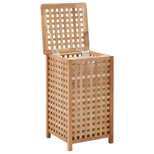 247603 vidaXL Laundry Bin 39x39x65 cm Solid Walnut Wood