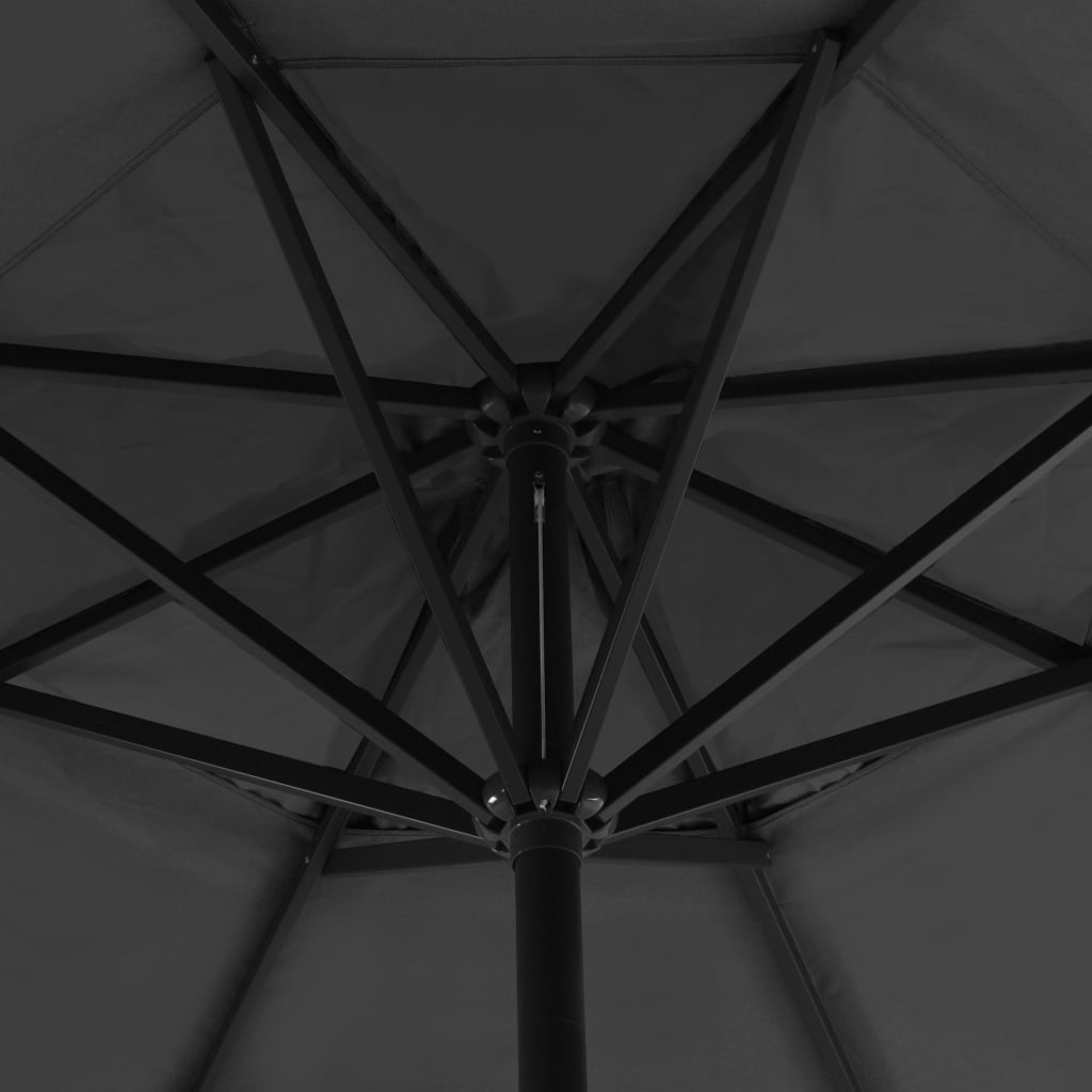 Garden Parasol | Anthracite | Aluminium | 5 m diameter, 3.85 m height