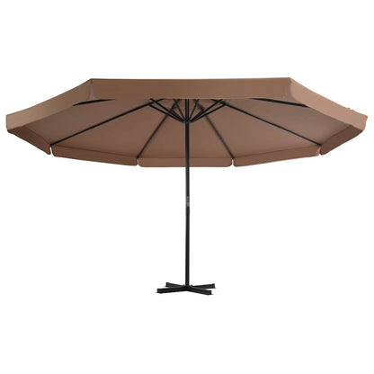 Garden Parasol with Portable Base Taupe