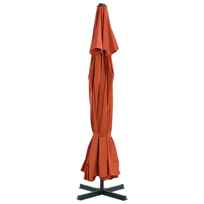 Garden Parasol | Terracotta | Aluminium, Steel, Plastic | Large