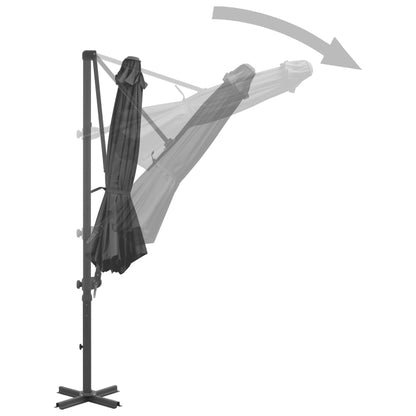 Garden Parasol | Anthracite | Aluminium, Steel, Plastic | Large