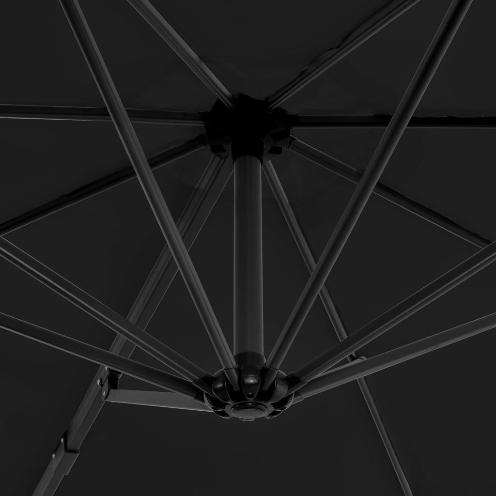 Garden Parasol | Anthracite | Aluminium, Steel, Plastic | Large
