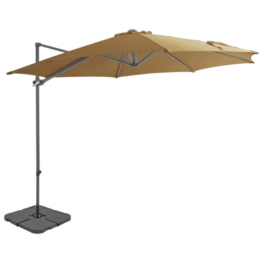 Garden Parasol | Taupe | Aluminium | Large | Rotatable | Garden Parasol