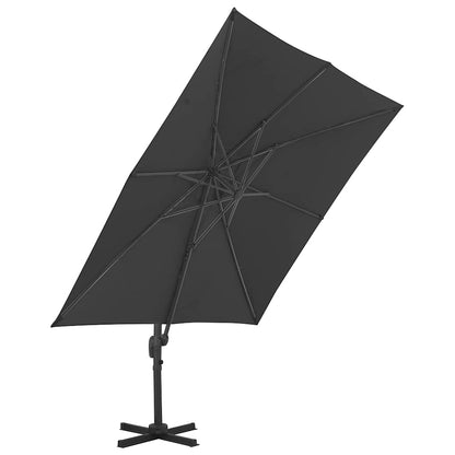 Garden Parasol with Portable Base Anthracite