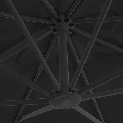 Garden Parasol with Portable Base Anthracite