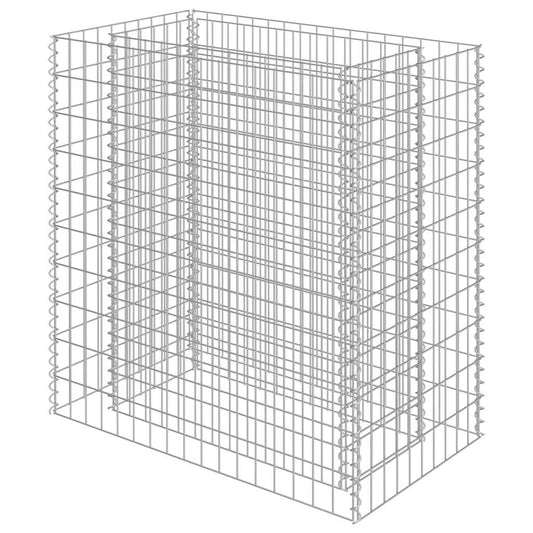 Gabion Raised Bed | Silver | Galvanised Steel | 90x50x100 cm