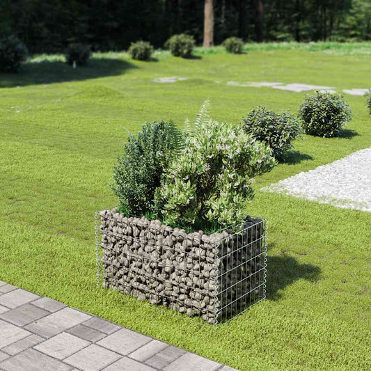Gabion Raised Bed | Silver | Galvanised Steel | Medium | Durable