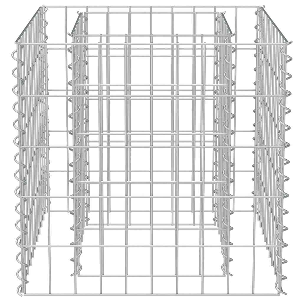 Gabion Raised Bed Galvanised Steel 50x50x50 cm
