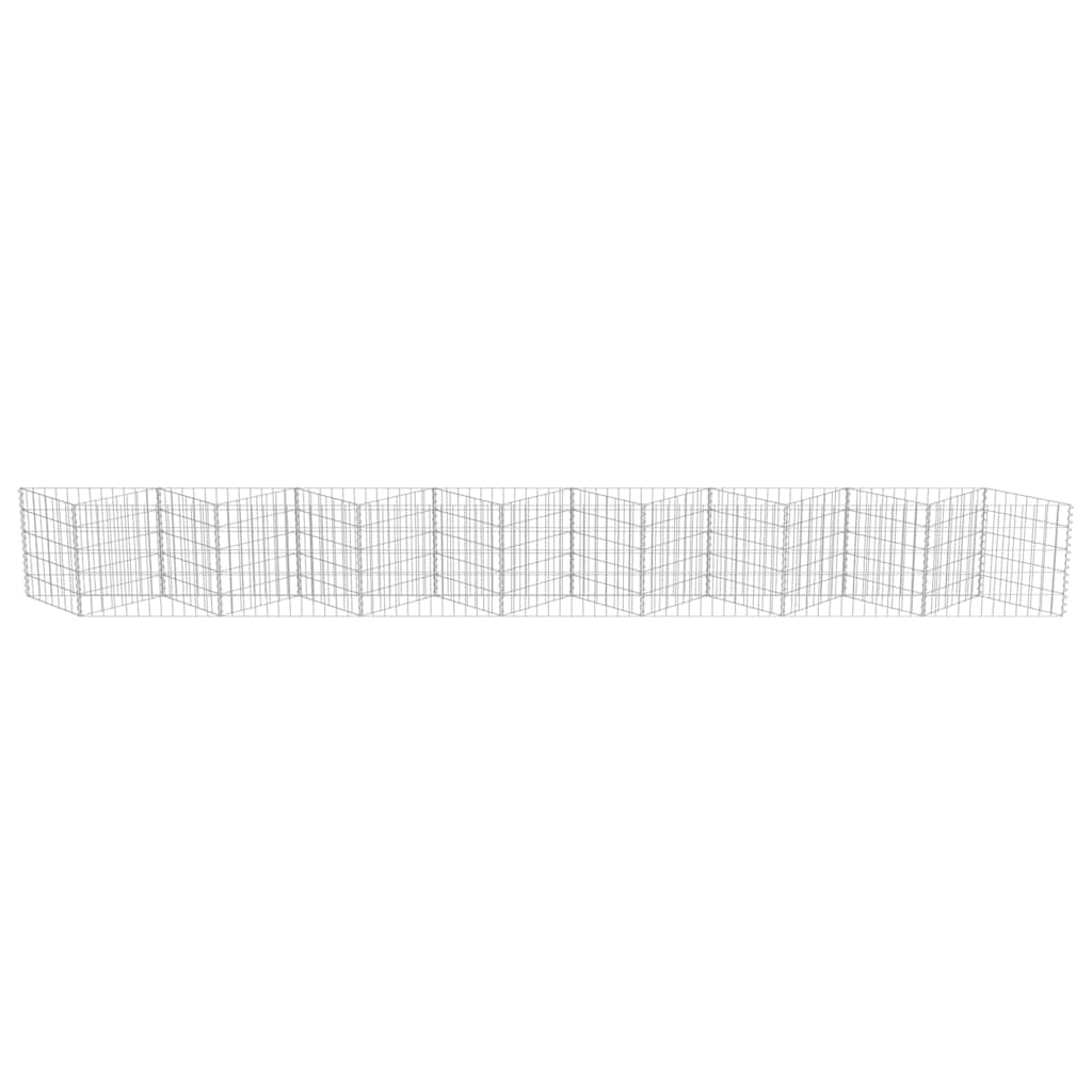 Gabion Wall Galvanised Steel 450x30x50 cm