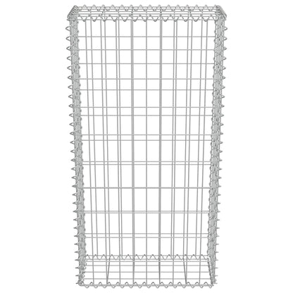 Gabion Wall with Covers Galvanised Steel 50x20x100 cm