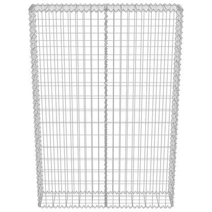 Gabion Wall with Covers Galvanised Steel 100x20x150 cm