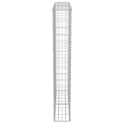 Gabion Wall with Covers Galvanised Steel 100x20x150 cm