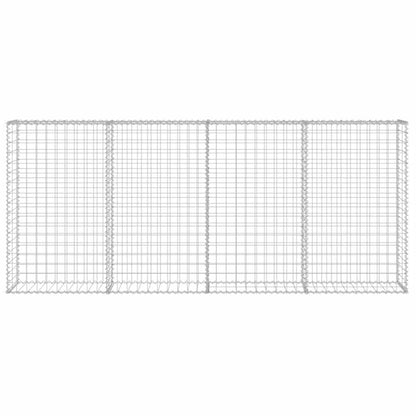 Gabion Wall with Covers Galvanised Steel 200x20x85 cm