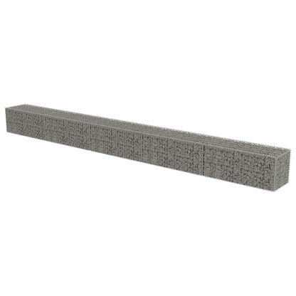 Gabion Wall with Covers Galvanised Steel 600x50x50 cm