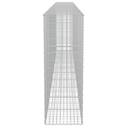 Gabion Wall with Covers Galvanised Steel 600x50x150 cm