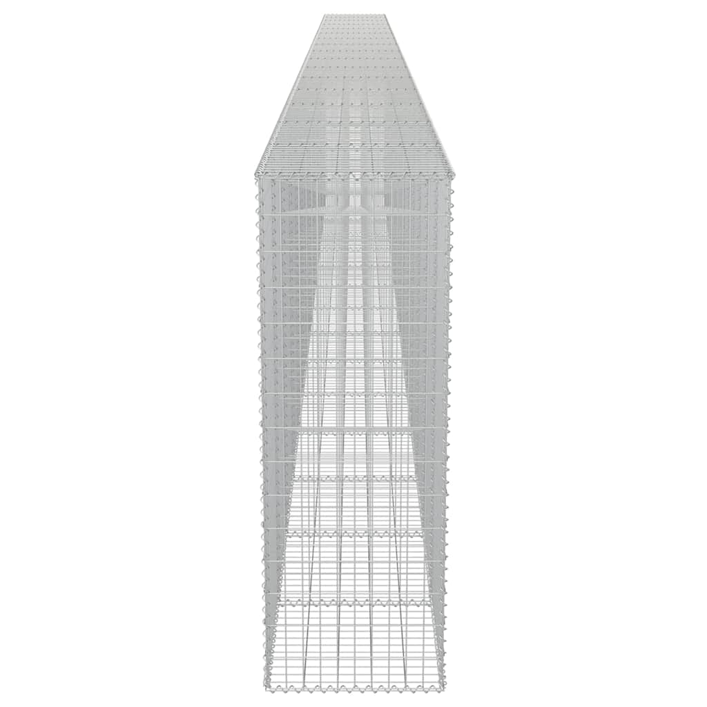 Gabion Wall with Covers Galvanised Steel 900x50x150 cm